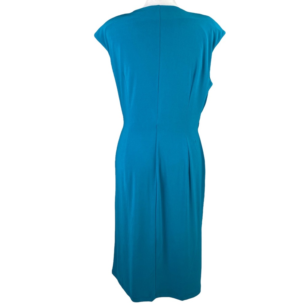 Chaps Teal Midi Dress - Picture 4 of 7
